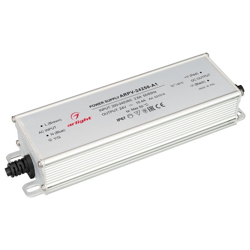 Блок питания ARPV-24250-A1 24V, 10.4A, 250W Arlight IP67 арт.031514