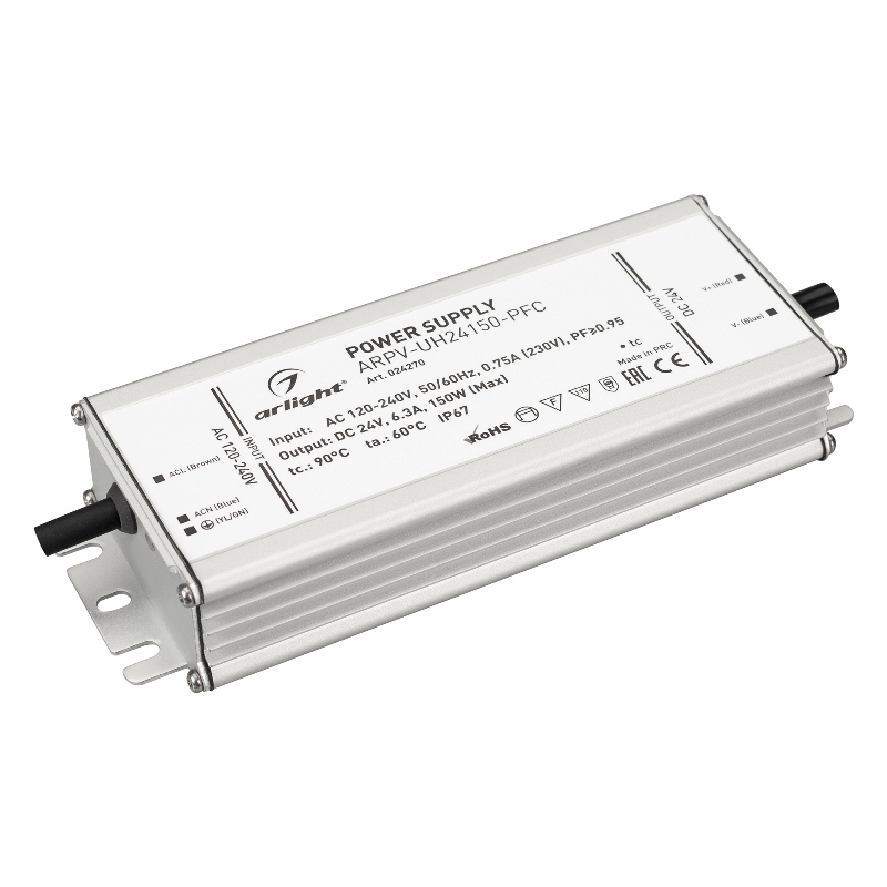 Блок питания Arlight ARPV-UH24150-PFC 24V 6.3A 150W IP67 арт.024270