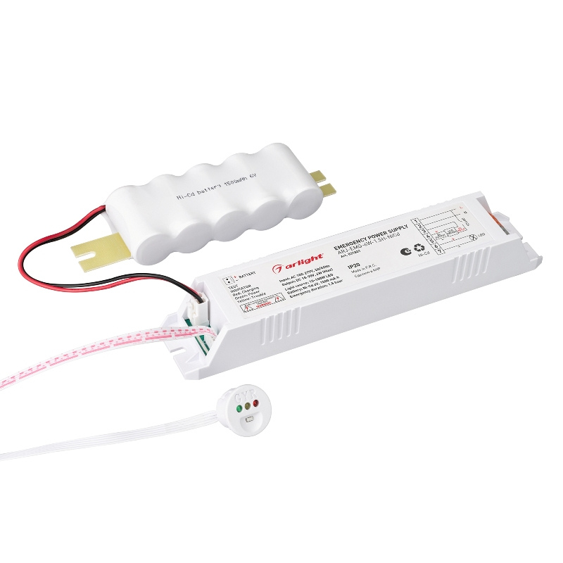 Блок аварийного питания ARJ-EMG-6W-1.5H-NiCd Arlight IP20 Пластик 2 года арт. 031831