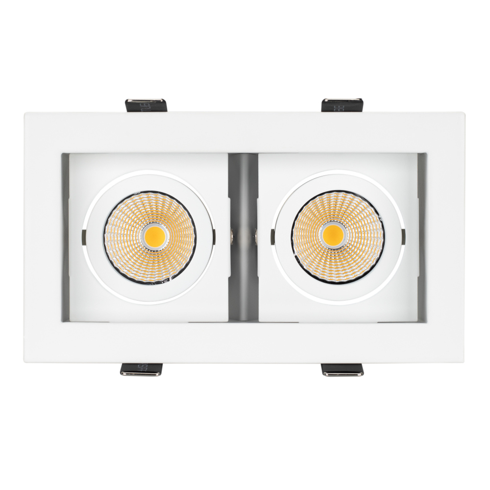 Светильник Arlight CL-KARDAN-S180x102-2x9W Warm (WH, WH-BK 38 deg)