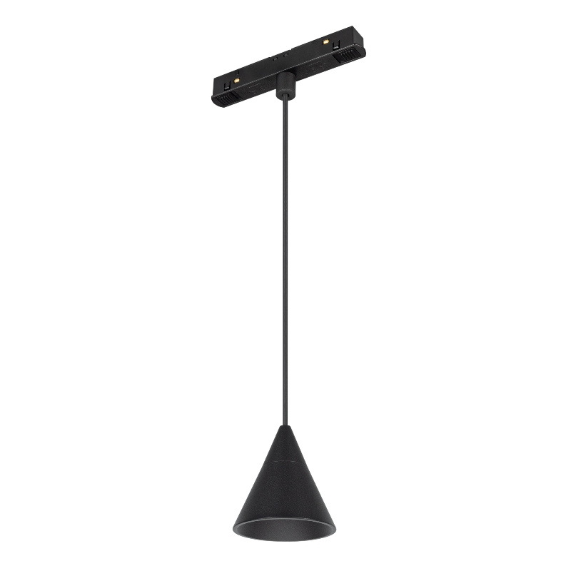 Диодный светильник подвесной на магнитный трек Arlight MAG-ORIENT-CONE-HANG-7W Warm3000 (BK, 40 deg, 48V) арт.037370