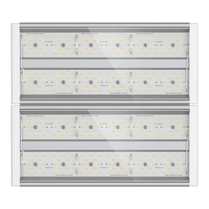 Пылевлагозащищенный двухмодульный прожектор LED WOLTA PRO АВРОРА ДО01-120-002-5К Д90 120Вт 5000K IP65 Прозрачный 16800лм 372x333x140мм (арт.4260708170573)