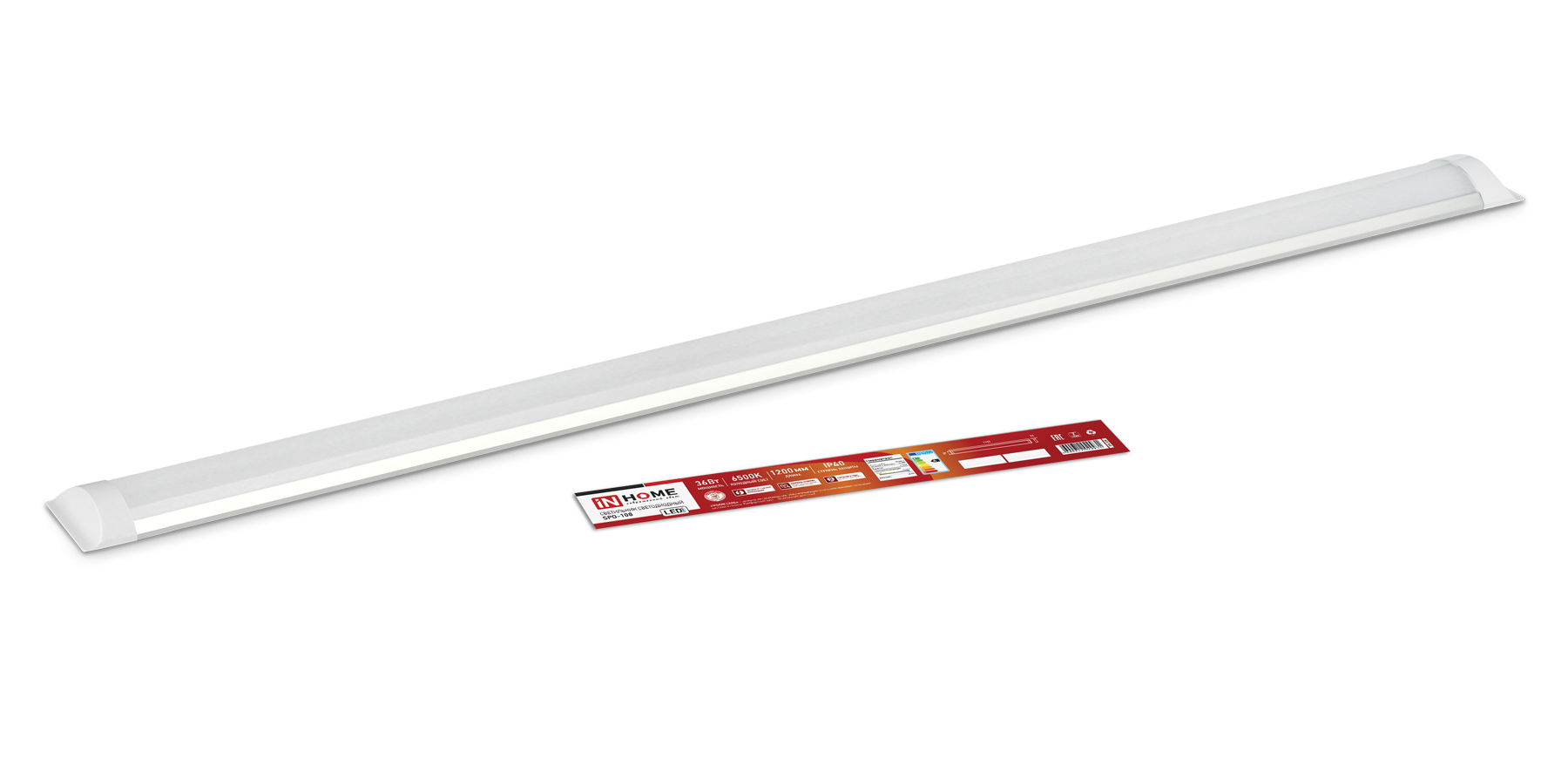 Светильник LED SPO-108 50Вт 230В 4000К 4500Лм 1200мм IP40 IN HOME