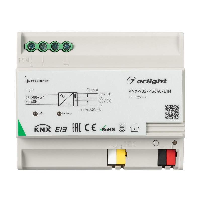 INTELLIGENT ARLIGHT Блок питания шины KNX-902-PS640-DIN 230V 640mA ref.025542