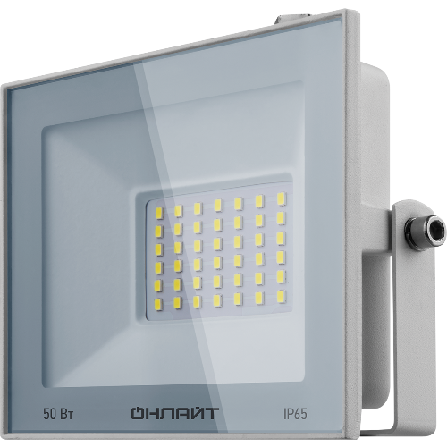 Светодиодный прожектор влагозащищенный SMD 50вт IP65 Онлайт OFL-50 WH IP65 LED