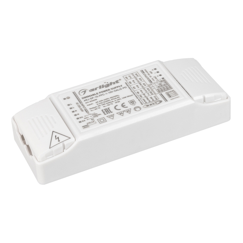 Блок питания ARJ-SP-10-PFC-1-10V-DALI2-PD 10W, 100-440mA Arlight, IP20 арт.033690