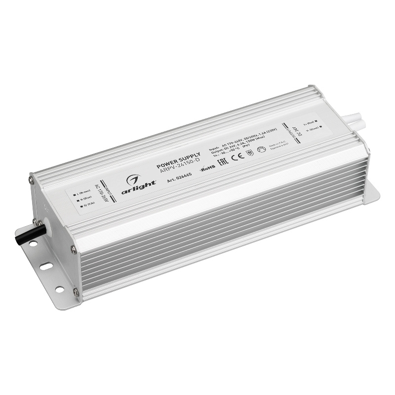 Блок питания ARPV-24150-D 24V 6.3A 150W Arlight IP67 Металл 3г.гар.026665