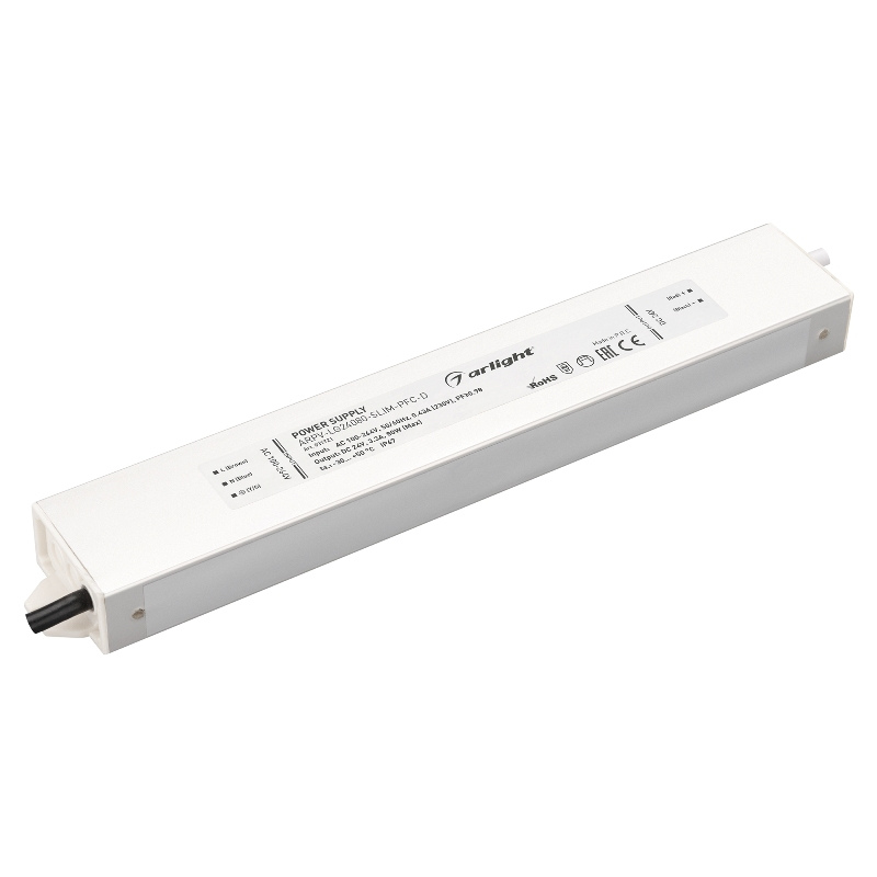 Блок питания Arlight ARPV-LG24080-SLIM-PFC-D 24V 3.3A 80W IP67 5 лет гар. арт.031721