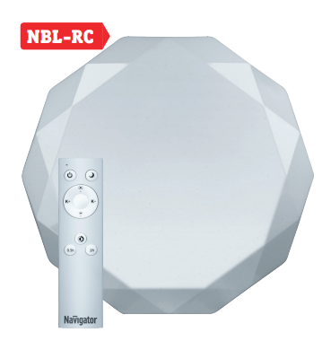 Светильник Navigator 93 473 NBL-RC01-48-IP20-LED арт.93473 диодный 48вт 3000К с пультом ДУ накладной потолочный